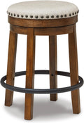 Signature Design by Ashley Valebeck Swivel Counter Height Bar Stool, 24 in