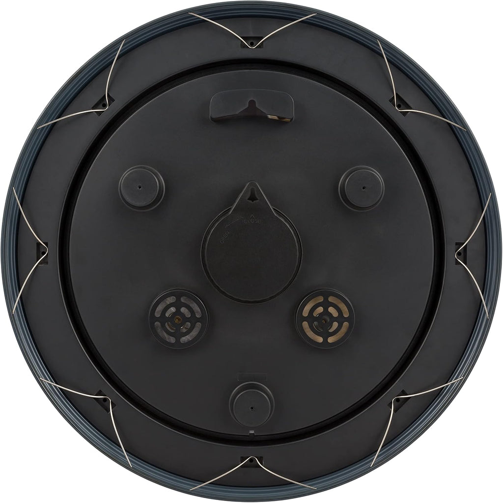 La Crosse Clock 433-3838 18.4" Hamilton Indoor/Outdoor Metal Analog Quartz Clock