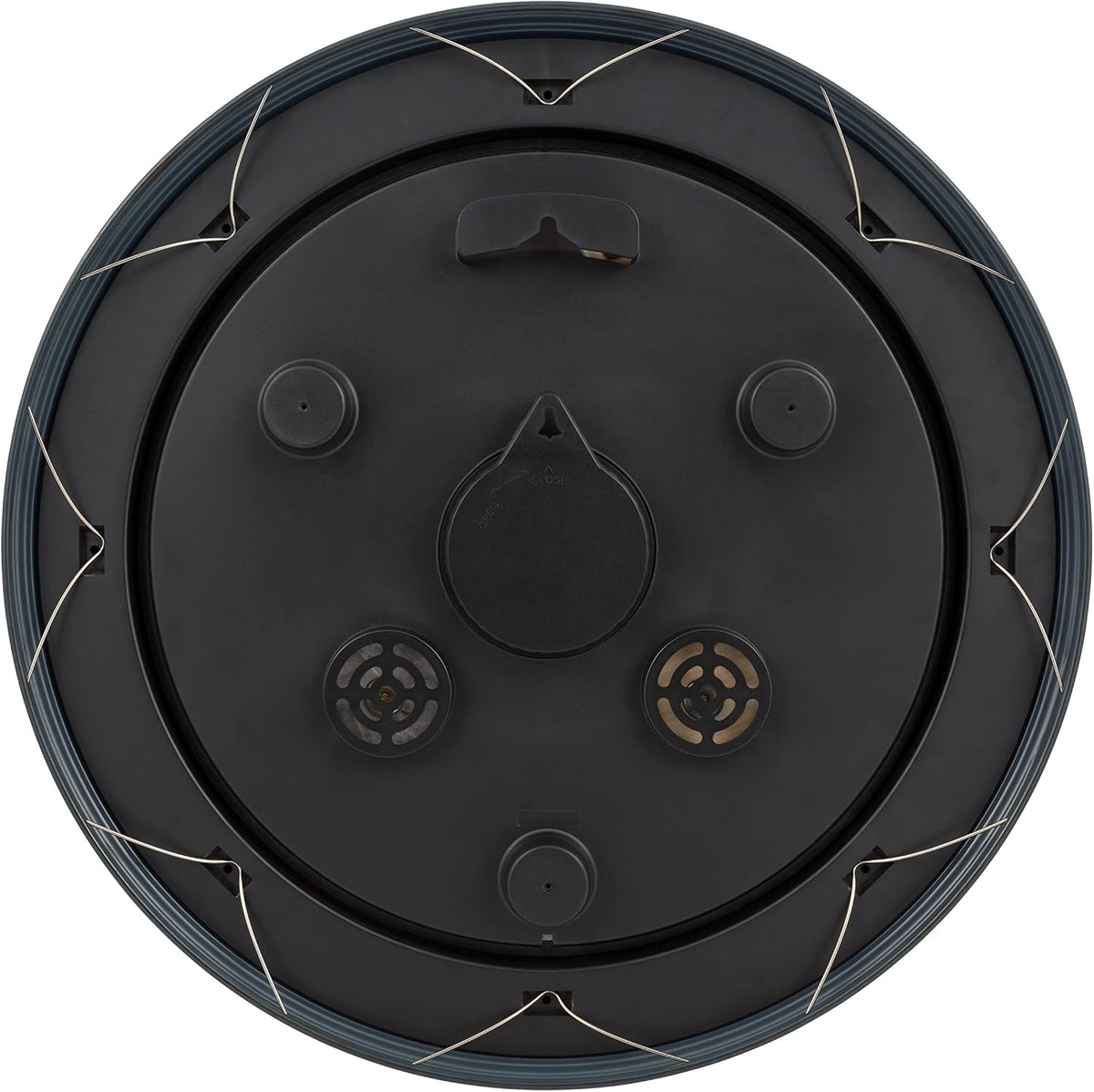 La Crosse Clock 433-3838 18.4" Hamilton Indoor/Outdoor Metal Analog Quartz Clock
