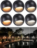 LEONLITE 6-Pack 5CCT 3.74inch Low Voltage LED Deck Lights, Black