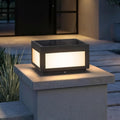 Solar Post Lights Outdoor, 9.84" Solar Pillar Lights Outdoor