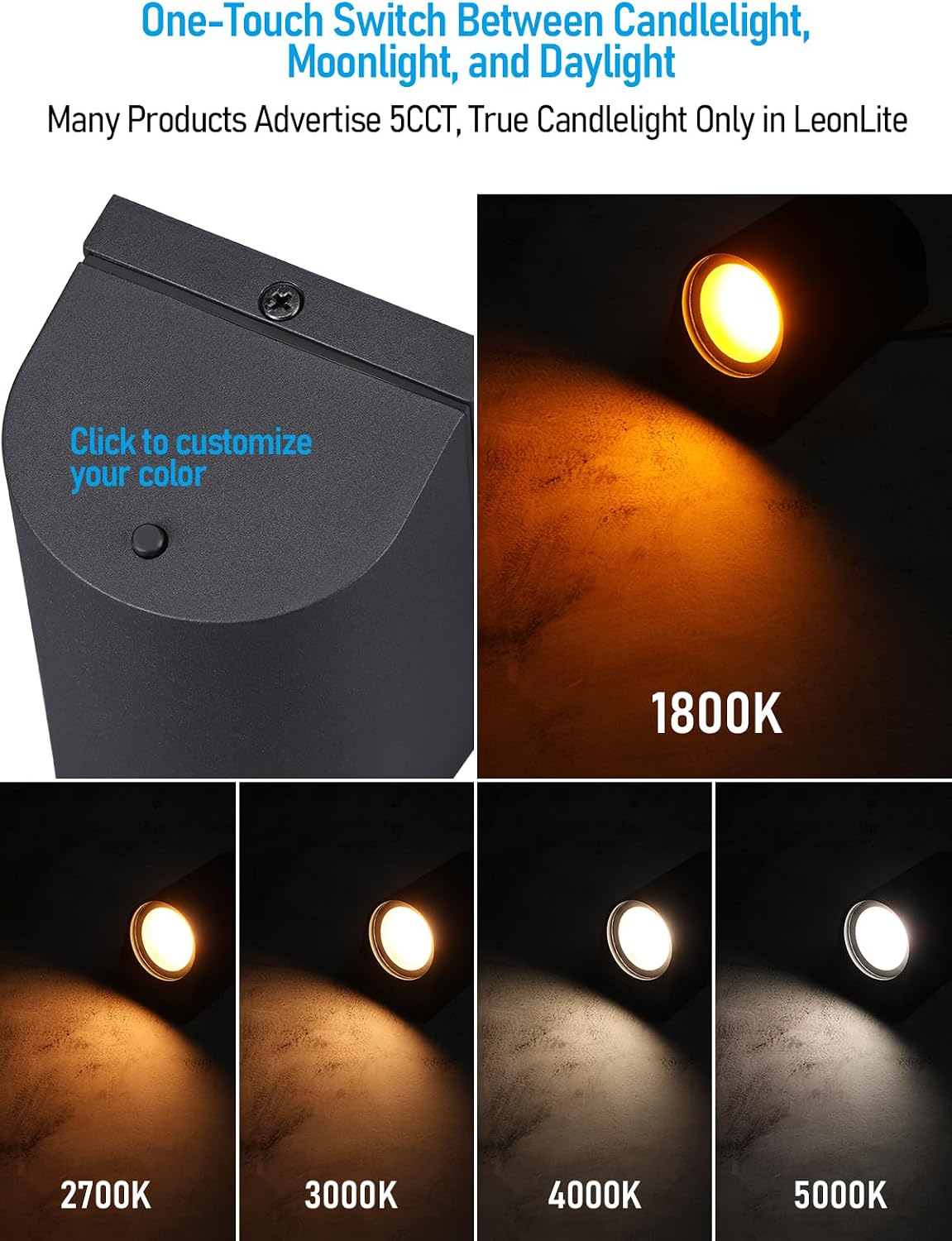 leonlite 4-pack 3 inch 5cct low voltage led, package contents