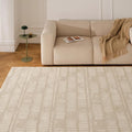 Revival Rugs Shell 8'x10' Area Rugs - Washable, Medium Pile, Beige, Cream