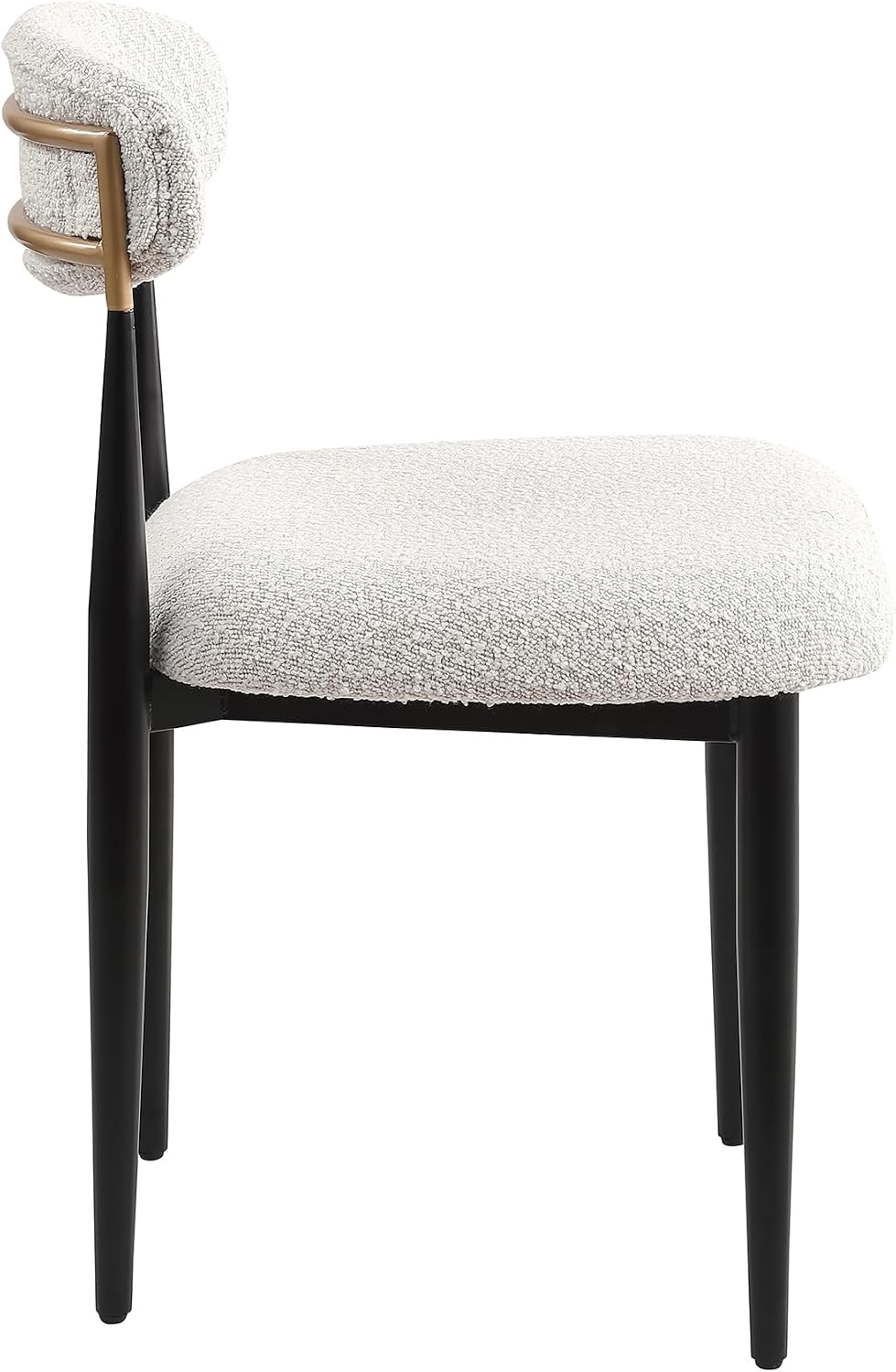Morden Fort Upholstered Dining Chairs Set of 6, Cream Boucle