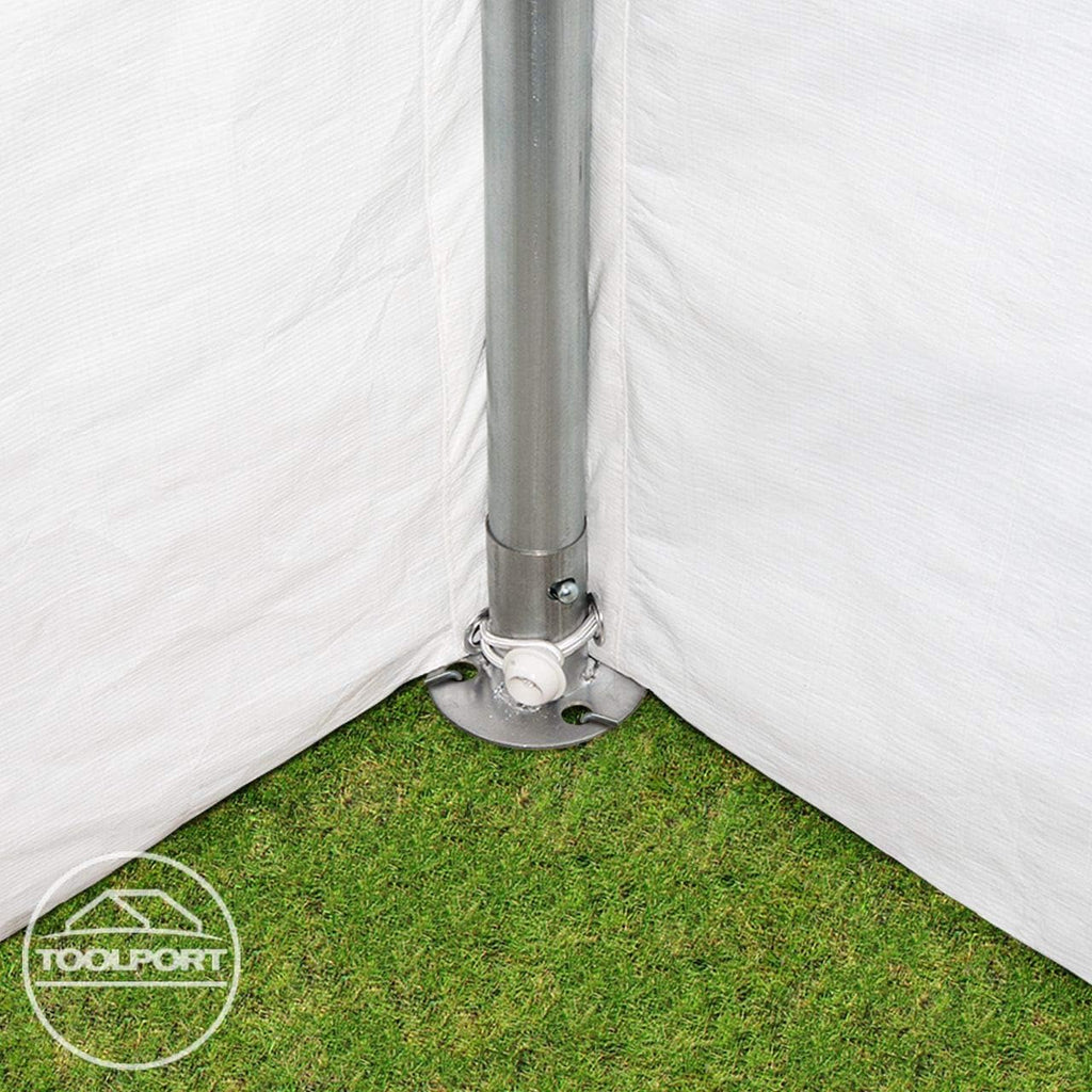 TOOLPORT 16x33 ft Canopy Party Tent, White