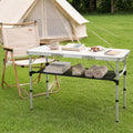 Small Folding Table 3 Foot,Compact Foldable Portable Camping Table