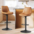 VASAGLE Bar Stools Set of 2, Swivel, Adjustable Height, Spliced Design