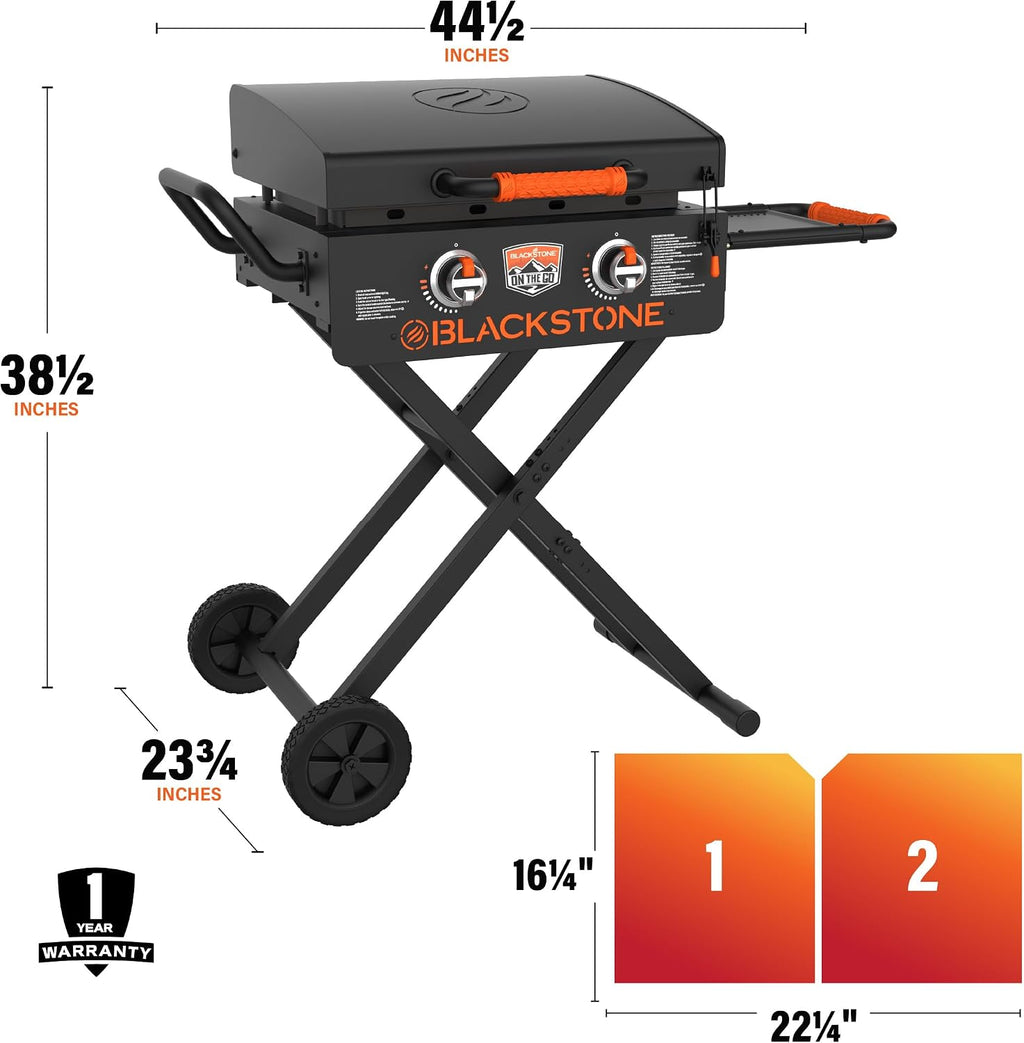 Blackstone® 2350 OTG 22" Omnivore Griddle with Hood, Black