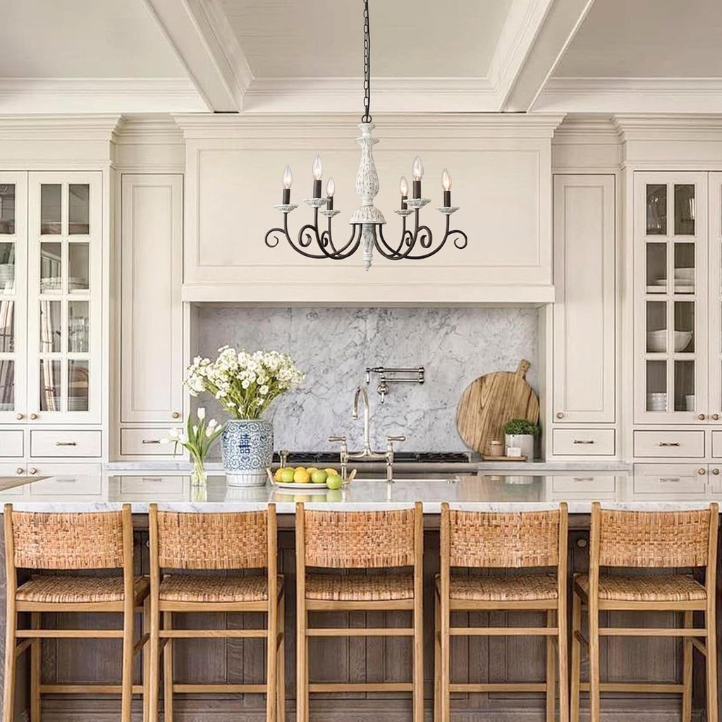 Rustic French Country Chandelier for Dining Room