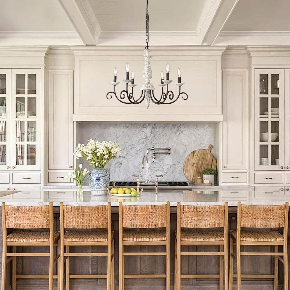 Rustic French Country Chandelier for Dining Room