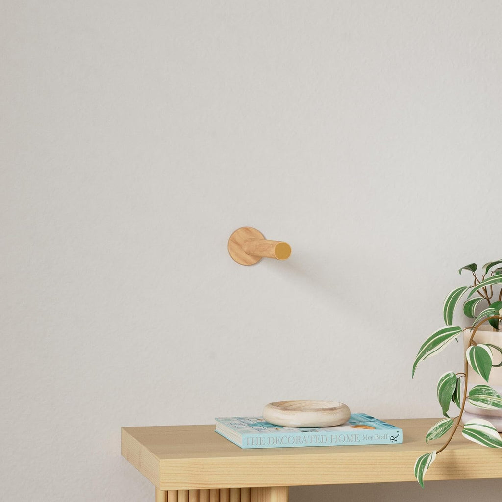 wooden wall lamp 360° rotatable magnetic sconce bedside-2 shown in use