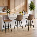 Garvee Bar Stools Set of 3, Counter Height Bar Stools
