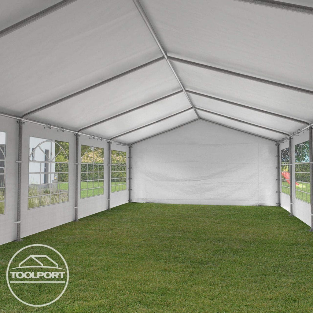 TOOLPORT 16x33 ft Canopy Party Tent, White