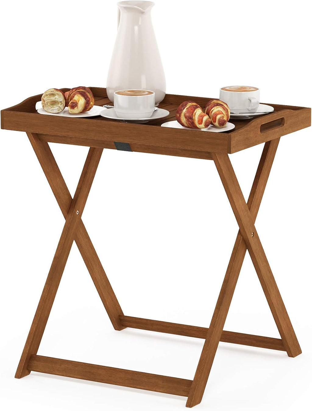 Furinno TIOMAN Outdoor Patio Tray Table, Natural