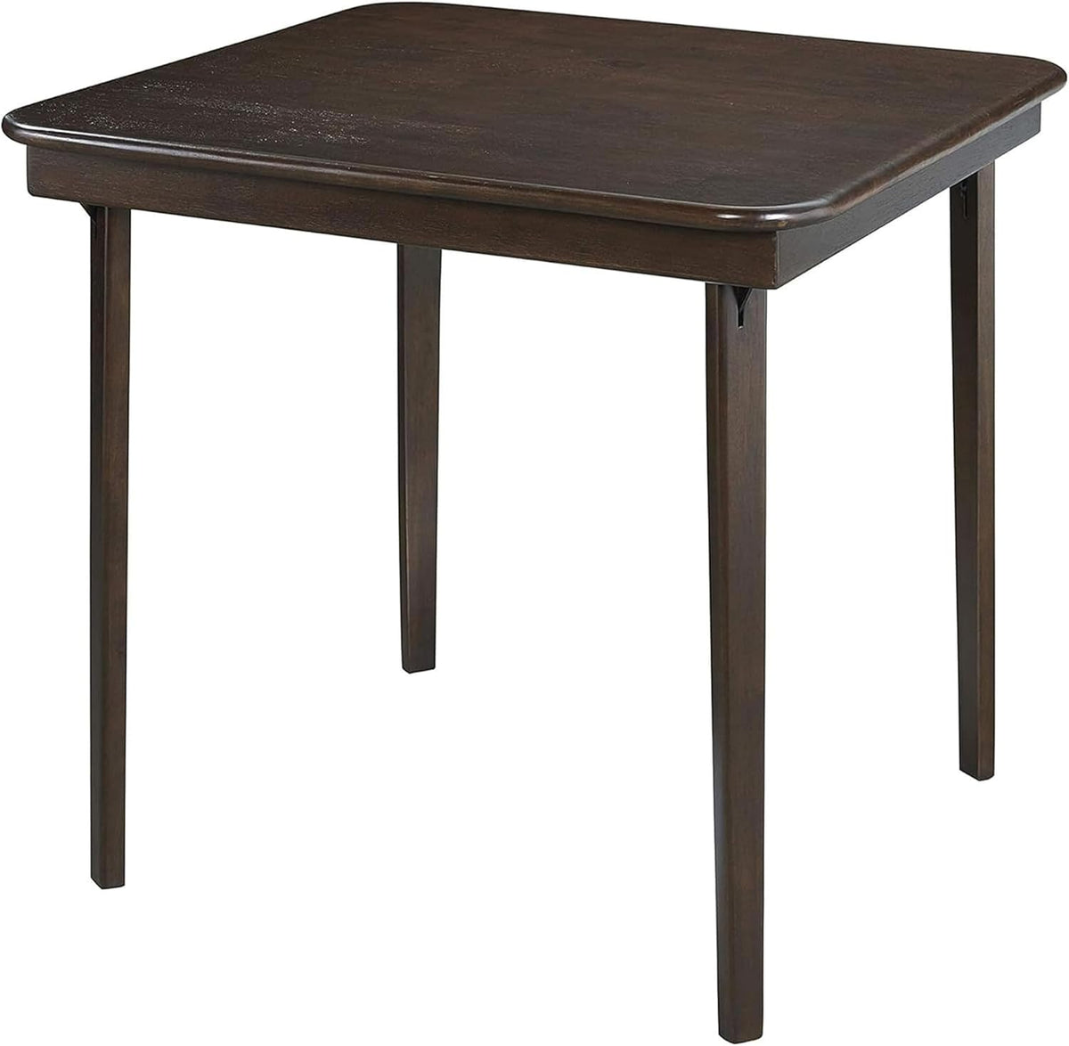 Stakmore Classic Straight Edge Square Wood Folding Table, 32x32, Espresso