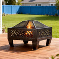 Breezz Wood-Burning Fire Pit with Grill, 26 in