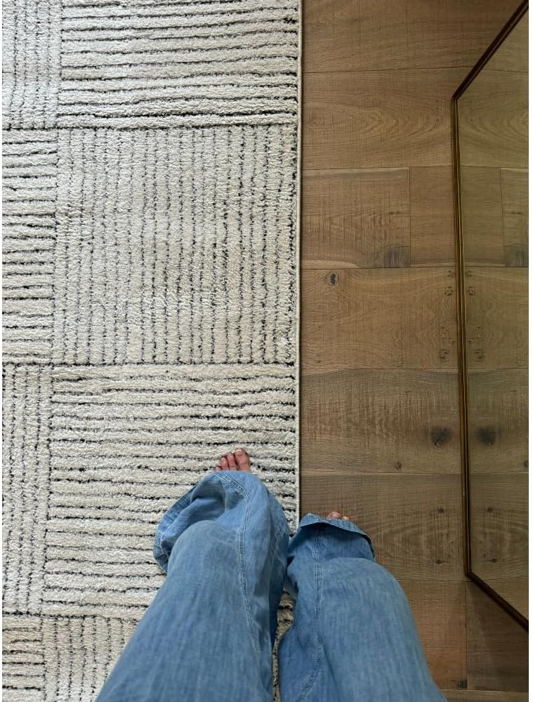Livabliss x Galey Alix Architect II Modern Geometric Area Rug, 6'7" x 9' (7' x 9'), Brown