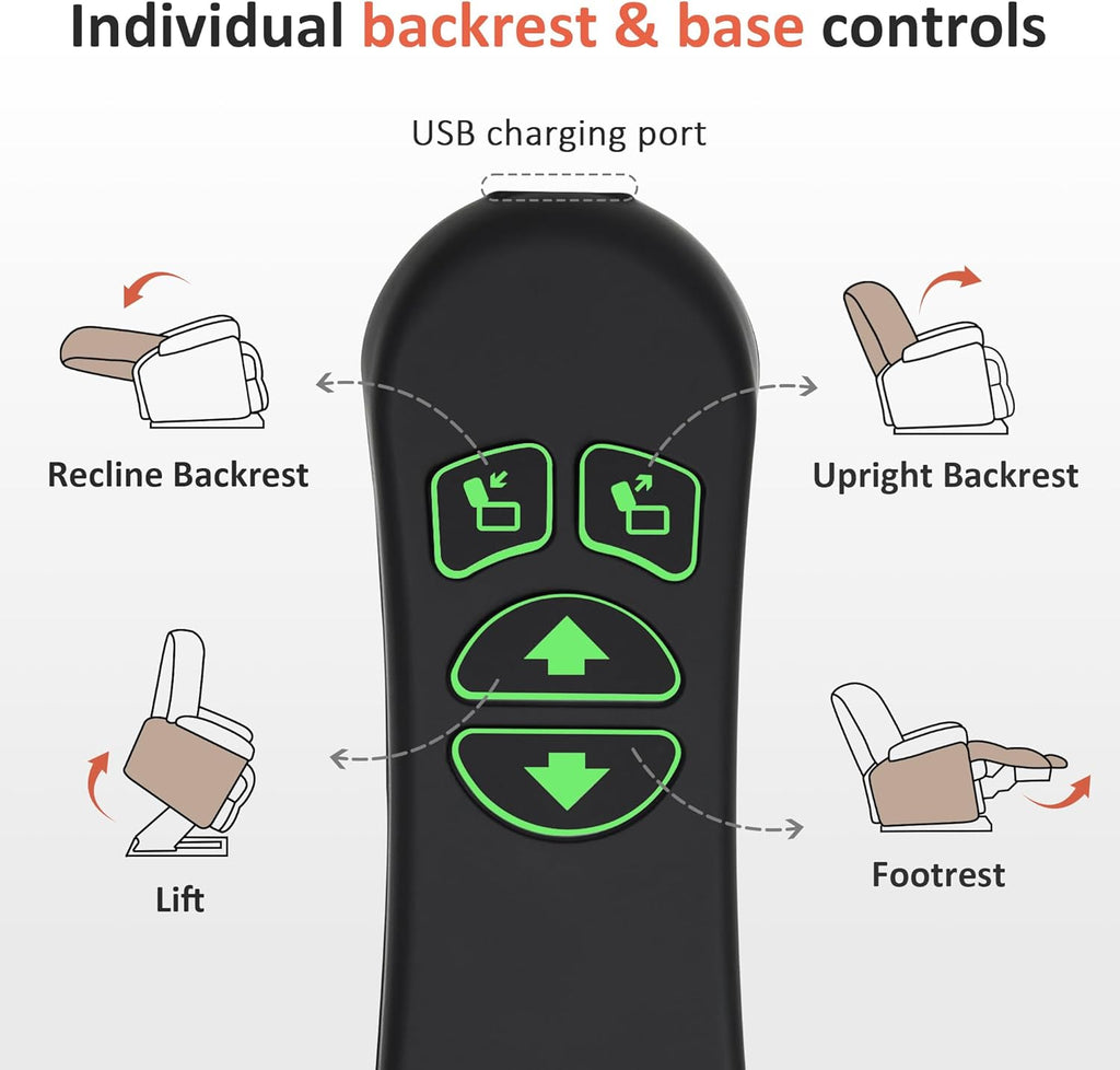 MCombo 500lbs Heavy Duty Lift Chair for Elderly, 28" Extra Wide Seat R7777
