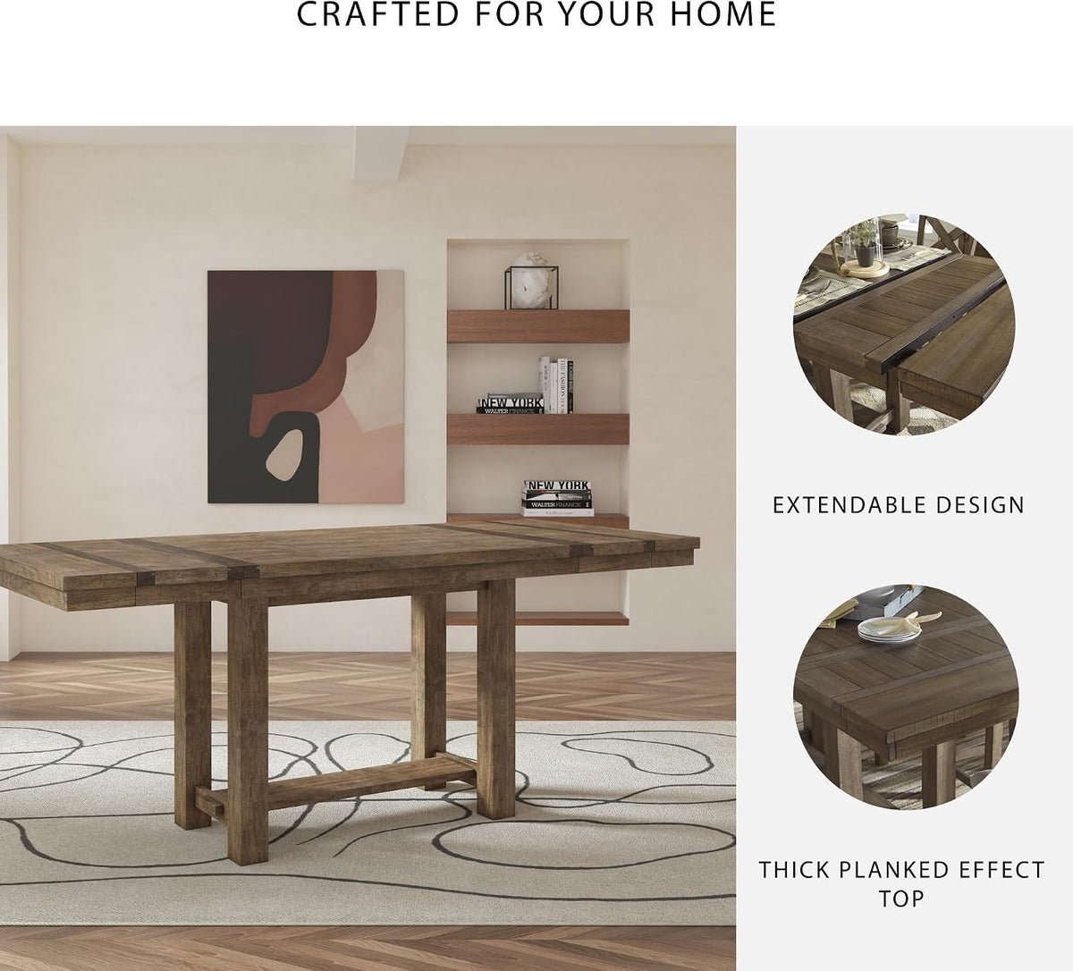 Signature Design by Ashley Moriville Counter Height Dining Extension Table