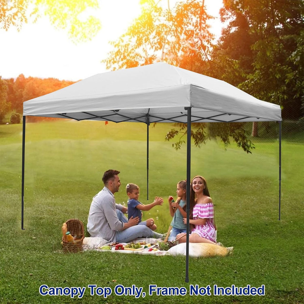 joramoy 8x8 canopy replacement top only straight leg(white) on a desk or shelf