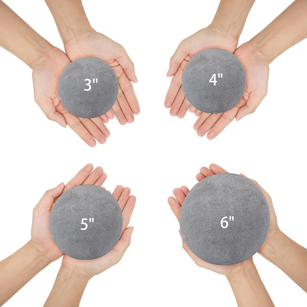Skyflame 3 Inch Gray Fireplace Balls for Fire Pit Decorative
