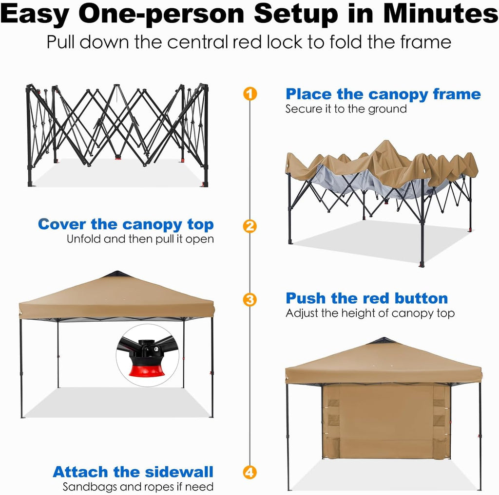 gafete pop up canopy tent outdoor sidewall one on a desk or shelf