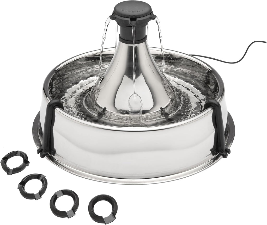 PetSafe Drinkwell Stainless Multi-Pet Fountain, red, 8 lb (PWW00-13705)