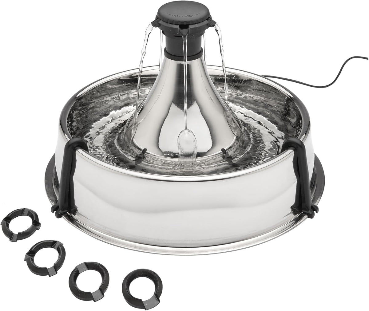 PetSafe Drinkwell Stainless Multi-Pet Fountain, red, 8 lb (PWW00-13705)