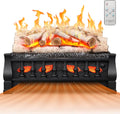 Electric Fireplace Insert Log Heater 21 Inches, 5 Flame Brightness, Multiple Flicker Speed, 750w/1500w Heating, Remote Control, Auto Shut Off