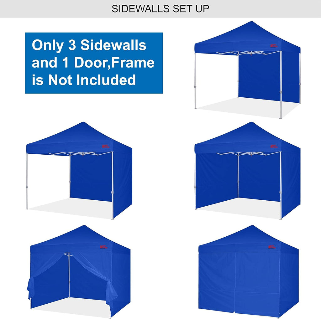 MASTERCANOPY 10x10 Sidewall Kit 3 Sidewalls & 1 Doorwall Blue
