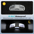 AGPTEK Solar Driveway Lights 12 Pack, White LED Deck Lights, Waterproof, Solar Powered, Easy to Install, Outdoor Marker Lights for Warning, Pathway, Garden, Yard