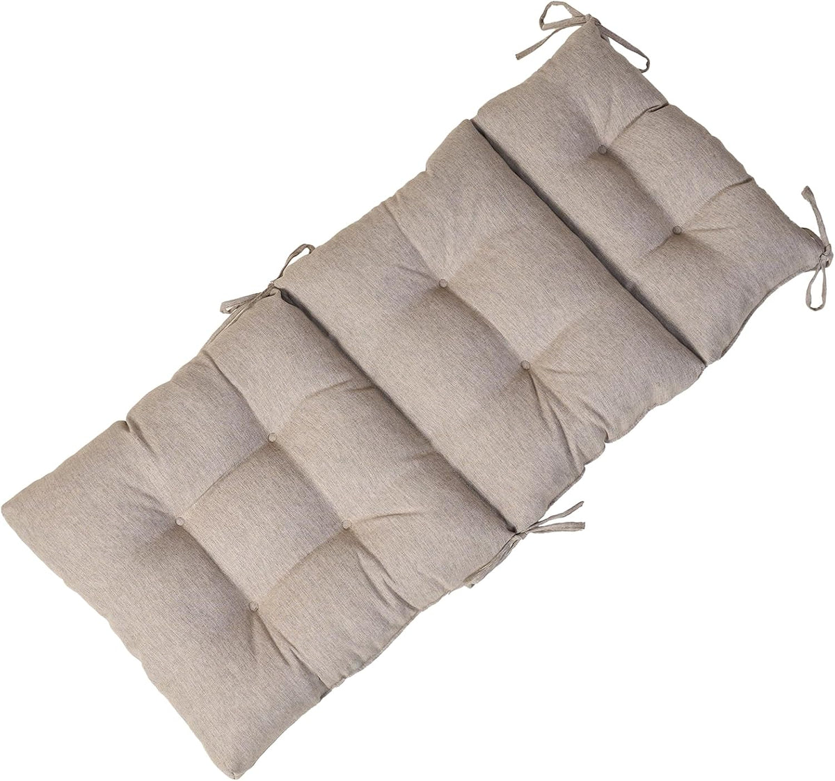 QILLOWAY Waterproof Adirondack Chair Cushion,High Back with Anti-Slip Ties, Thick Replacement Patio Seat Cushion,for Indoor/Outdoor Rocking Chair,Tan/Grey