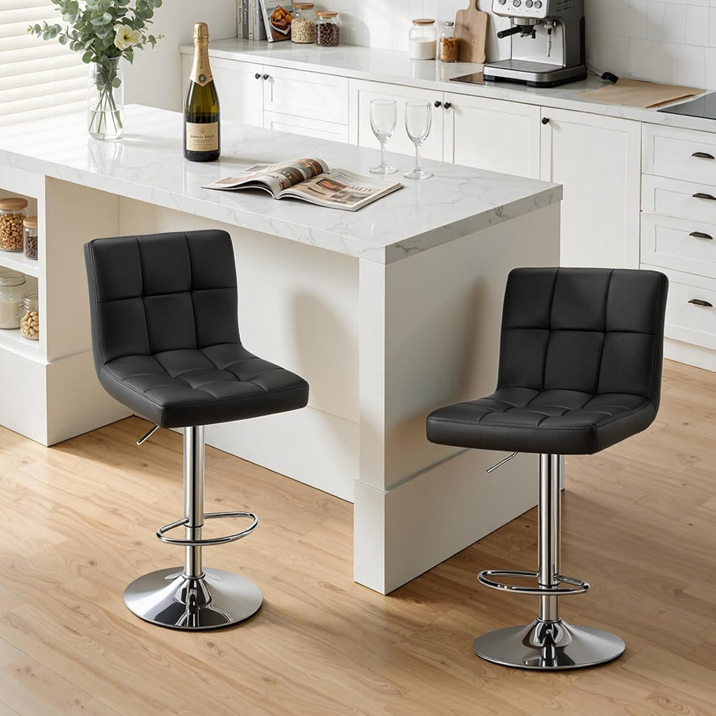 OLIXIS Bar Stools Set of 2, 24" Counter Height Bar Chairs for Kitchen