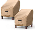 2 Pack Outdoor Patio Chair Covers Waterproof 29"Wx30"Dx36"H, Brown