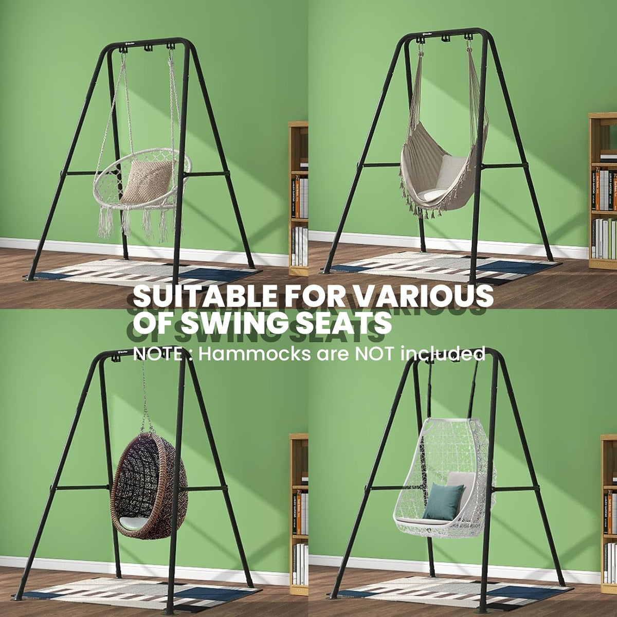 Hammock Chair Stand, Heavy Duty Hammock Stand,300 lbs