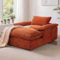 67" Chaise Lounge Chair Indoor, Oversized Boneless Couch