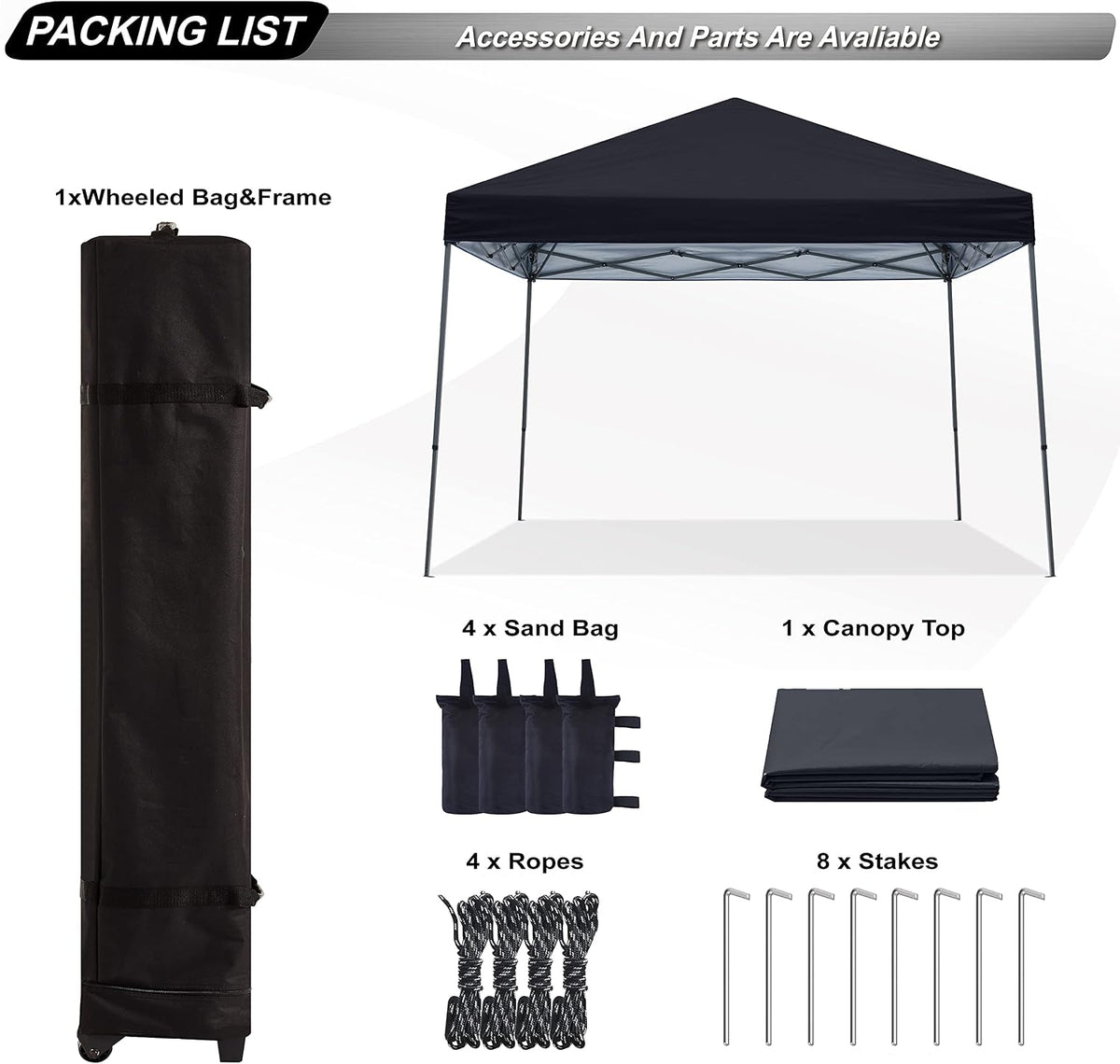 abccanopy stable pop up outdoor canopy tent 10 showing dimensions