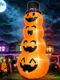 TURNMEON 12FT Giant Witch Pumpkin Halloween Inflatables Decorations Outdoor
