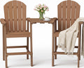 YEFU Tall Adirondack Chairs Set of 2, Oversize Balcony Adirondack Chair Set
