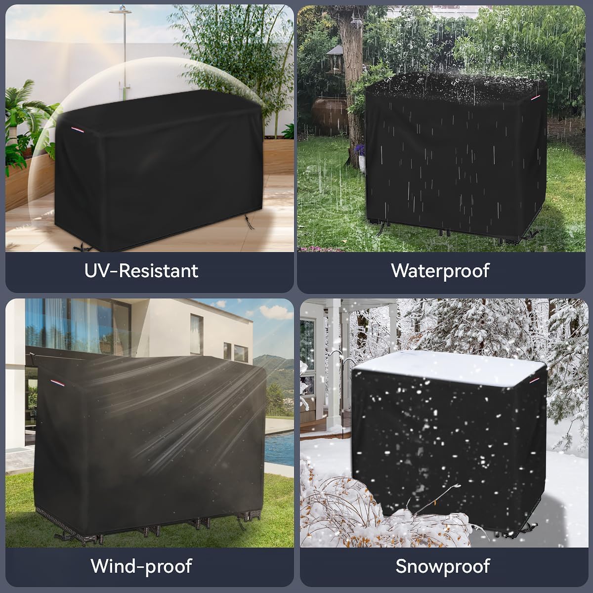 outdoor waterproof bar table set cover, 63"l x on a desk or shelf
