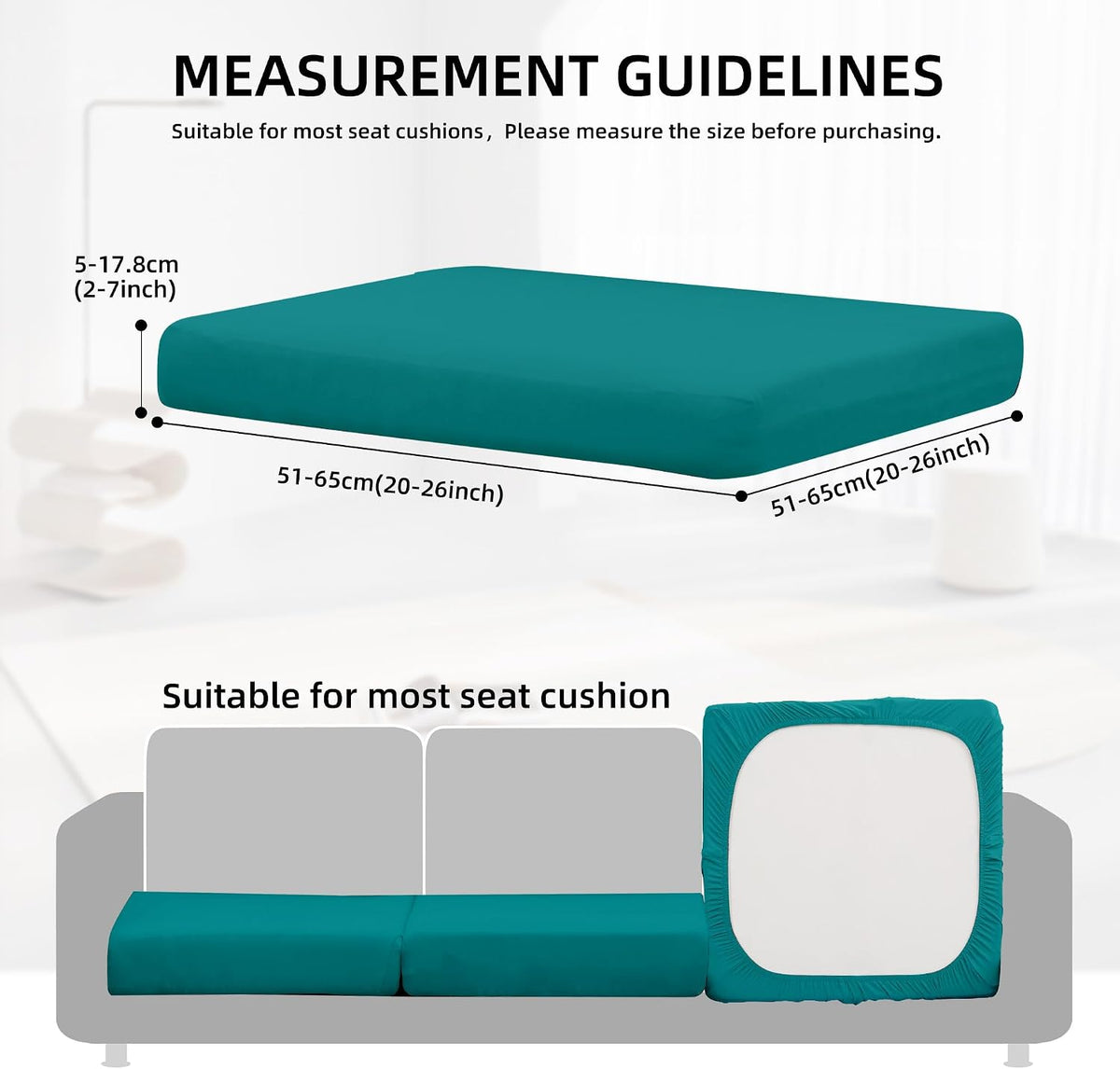 outdoor cushion covers, elastic patio cushion covers shown in use