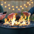 Stainless Steel Fire Pit Burner Pan Kit, NG, 36-Inch Burner Pan