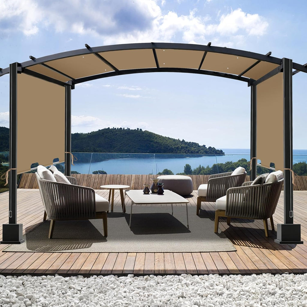 85"x 208" universal pergola shade cover, garden shade on a desk or shelf