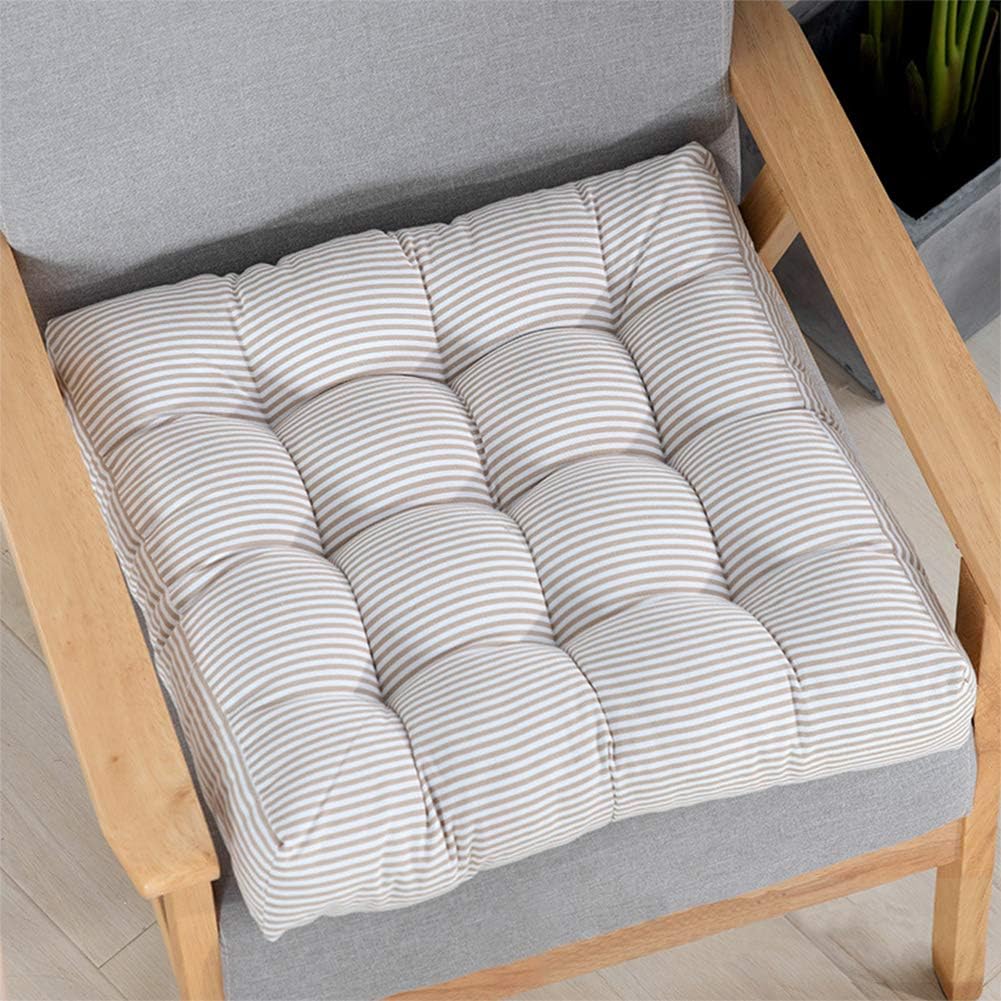 Tiita 22 Inch Square Floor Cushions, Floor Pillow for Sitting, Beige