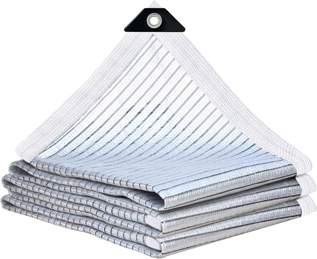 Shade Cloth - 80% Garden Shade Cloth, Mesh Tarp - for Greenhouse Plants Patio, Sun Protection - for Cars Pergola Chicken Coop Dogs Outdoor, Covers with Grommets, 10 x 12 FT