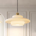 Milk Glass Pendant Light: Mid Century Modern Gold Brass Pendant Light Fixture Dining Table Bedroom - Height Adjustable White Glass Shade Hanging Lamp for Kitchen Island