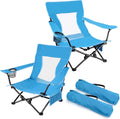 Joyfair Beach Camping Chair (2 Pack), Folding Chair for Adults (Blue)
