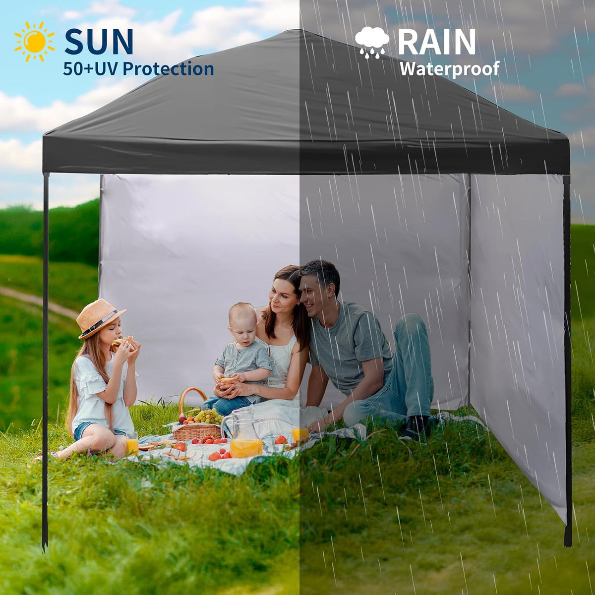 10x10 canopy replacement top,300d waterproof pop up canopy showing dimensions