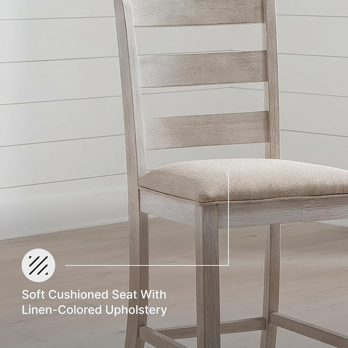 Signature Design by Ashley Counter Height Barstools, Set of 2, Farmhouse