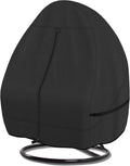 Porch Shield 600D Waterproof Patio Hanging Egg Chair Cover, Black